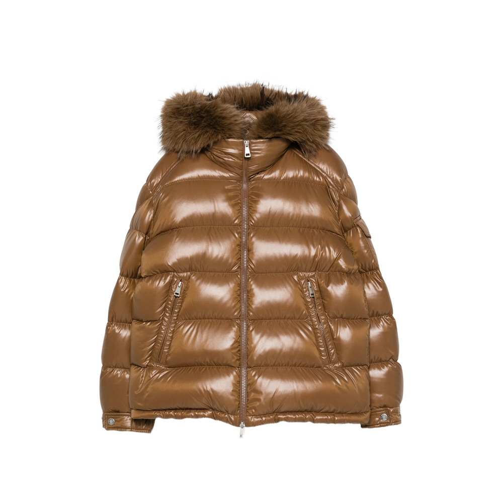 Moncler Hypolais Faux-fur Trim Quilted Jacket