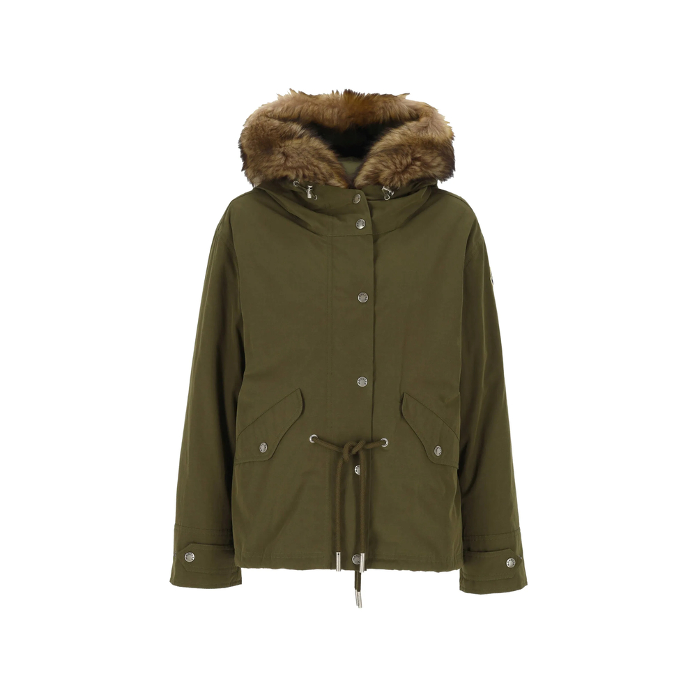 Moncler Coats In Green