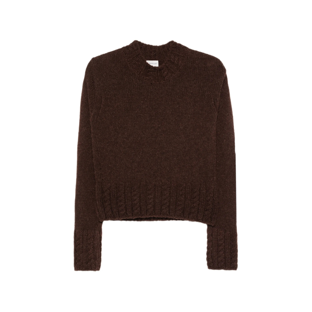 Cable-Knit Logo-Patch Sweater