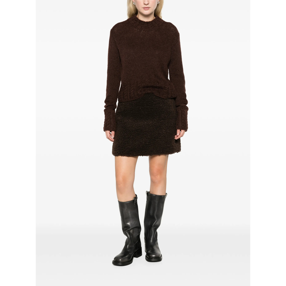 Cable-Knit Logo-Patch Sweater