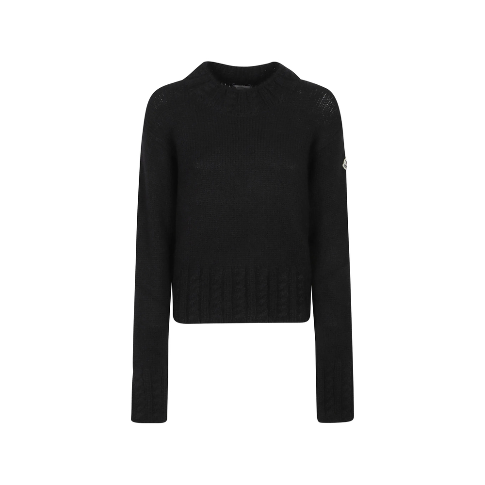 Moncler Cable-knit Logo-patch Sweater