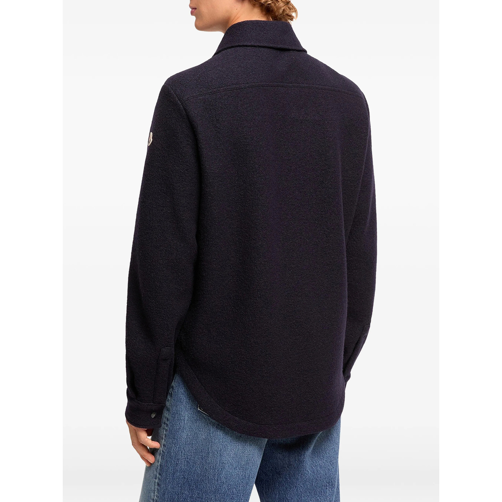 Zip-Up Wool Shirt Jacket