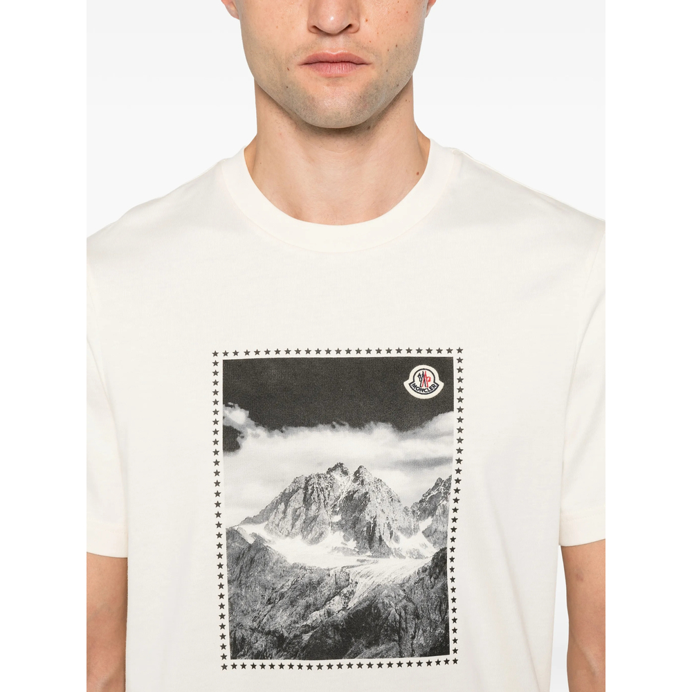 Mountain-Print T-Shirt