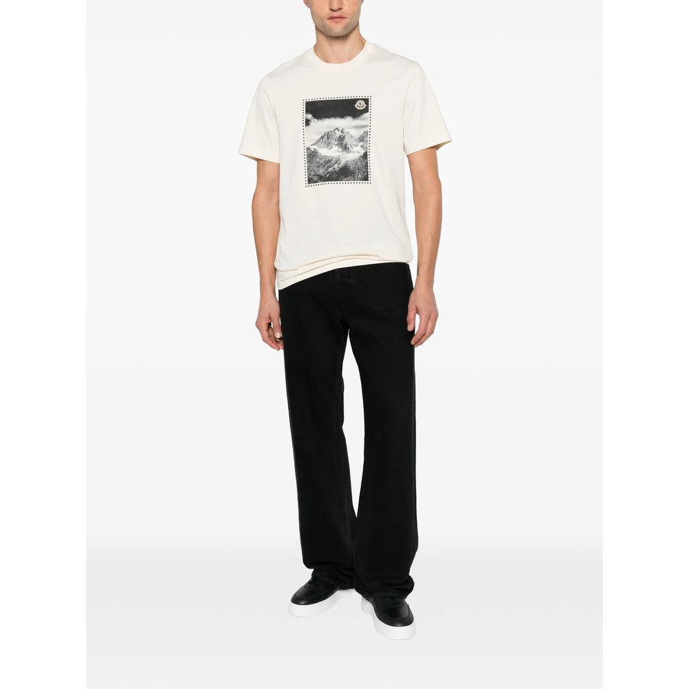 Mountain-Print T-Shirt