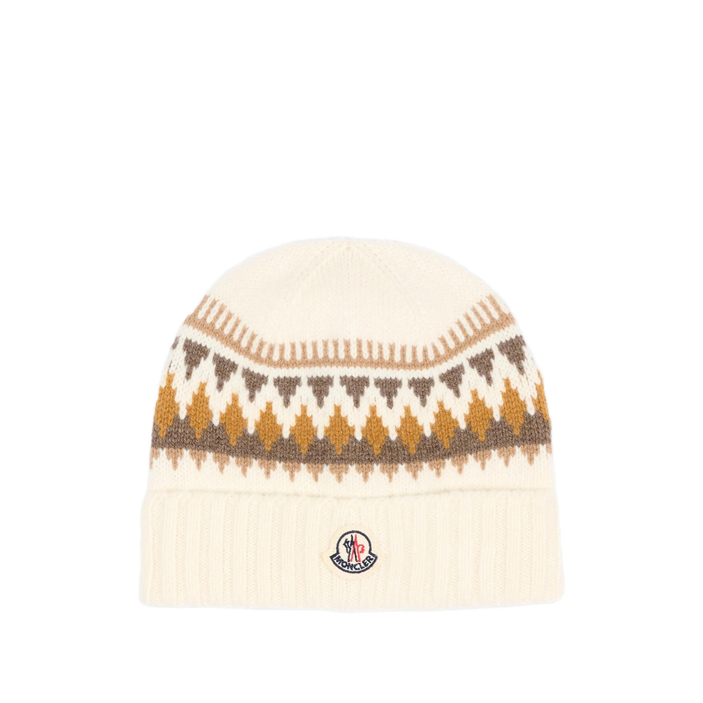 Moncler — Moncler Fair Isle-knit Beanie Hat