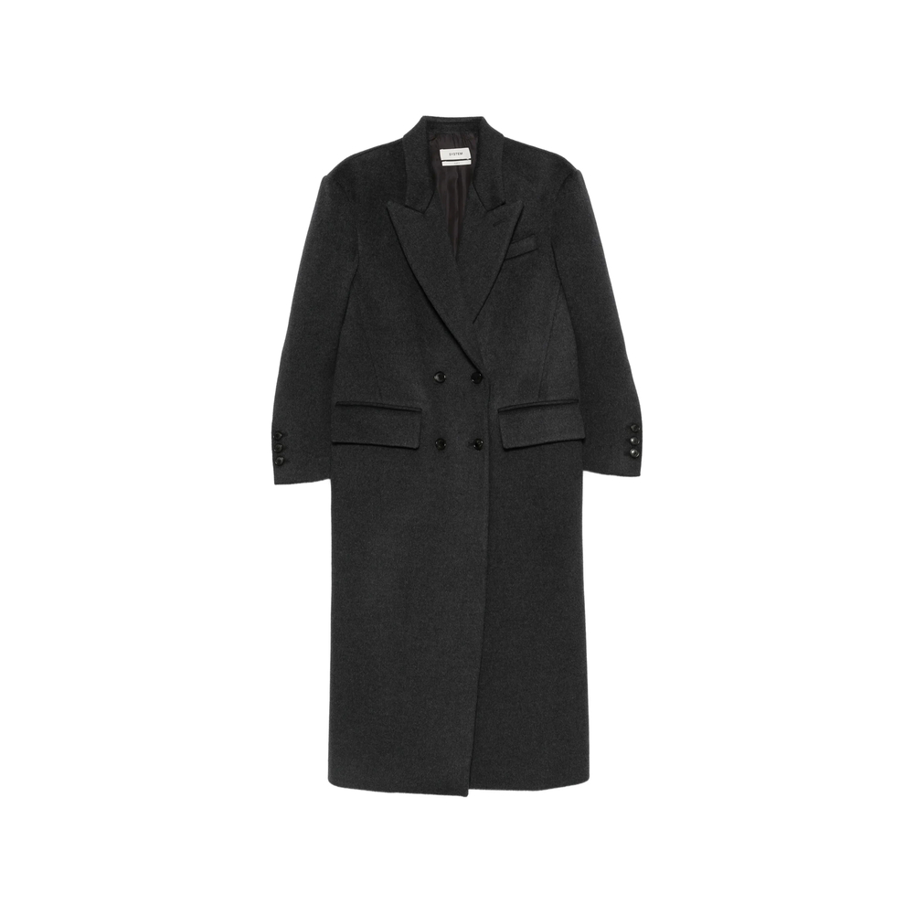 System Double-breasted Peak-lapel Coat