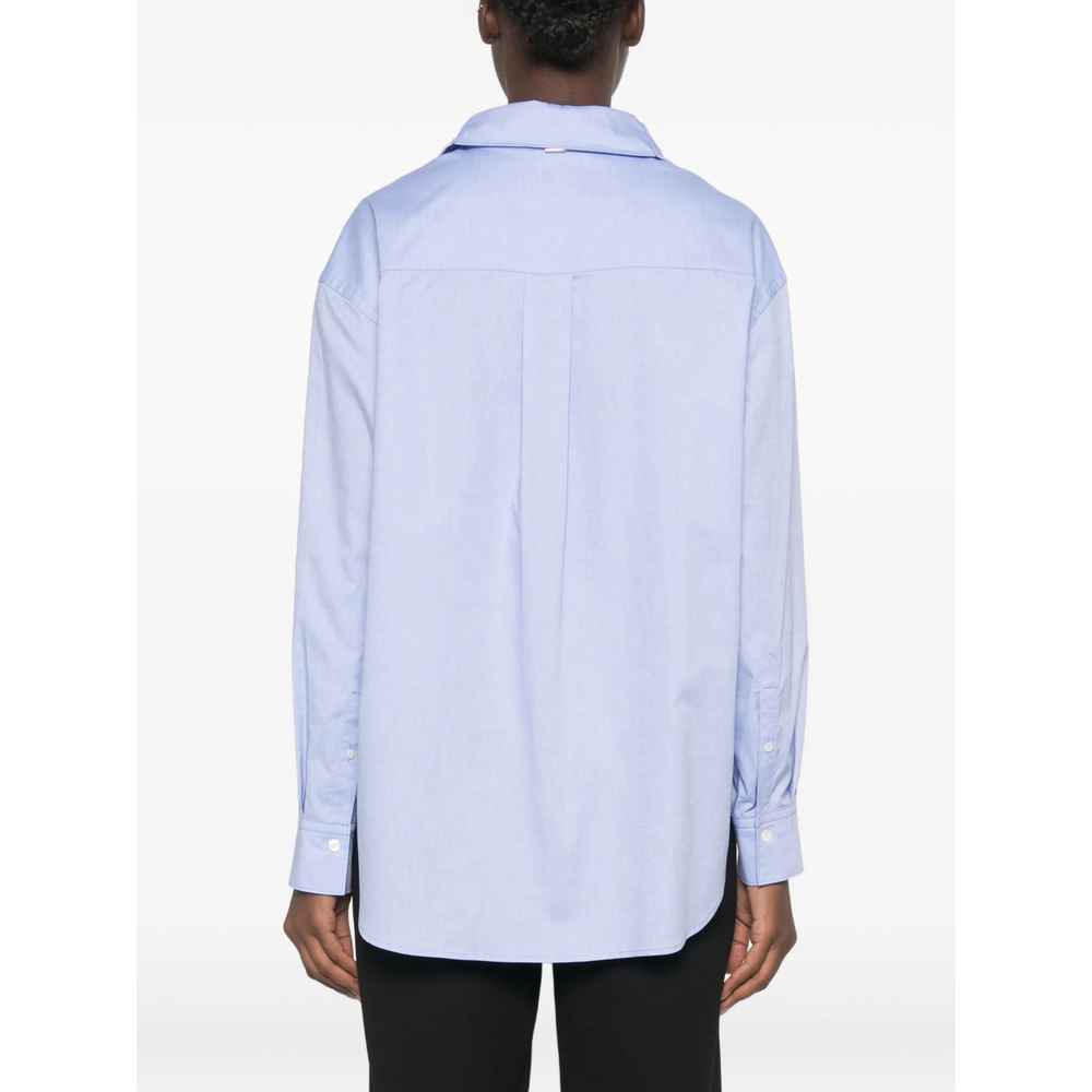 Asymmetric-Front Chest-Pocket Shirt