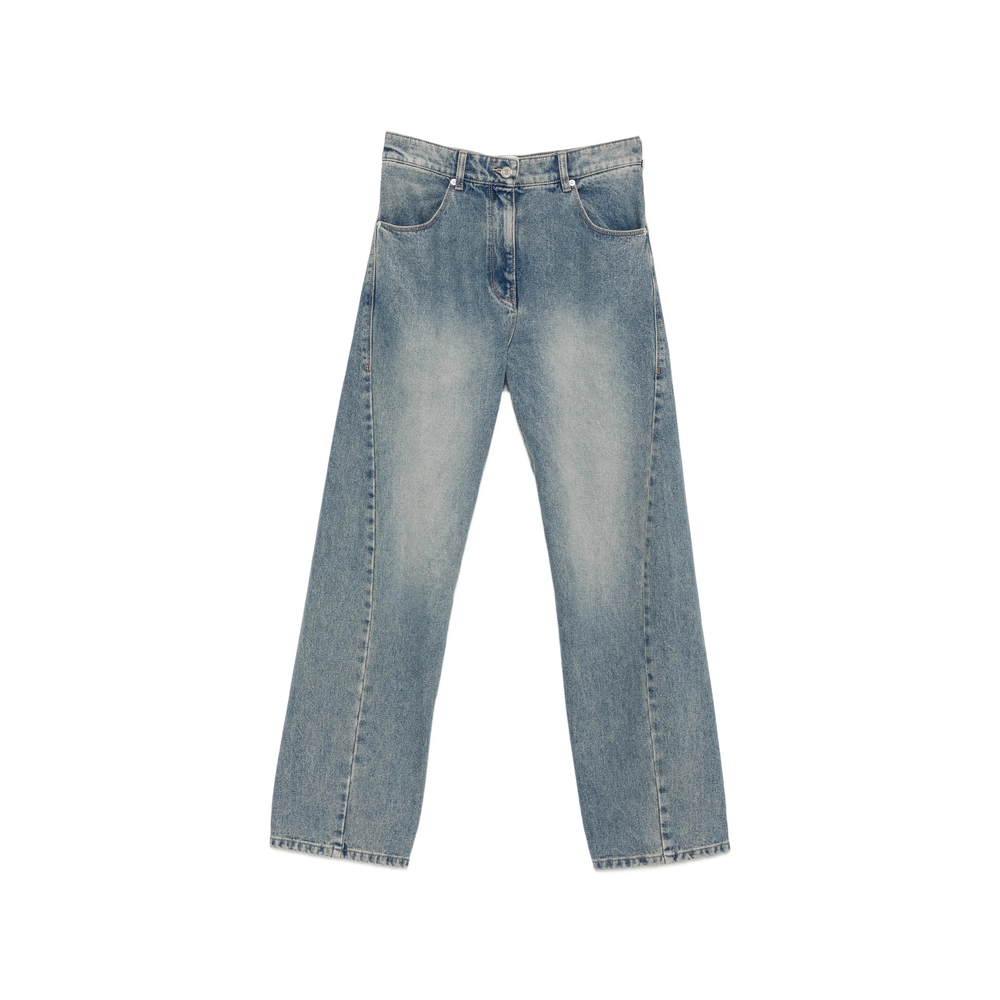 System Faded-effect Wide-leg Jeans