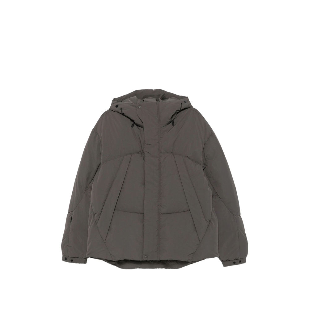 Jg1 Hooded Padded Jacket In Grey