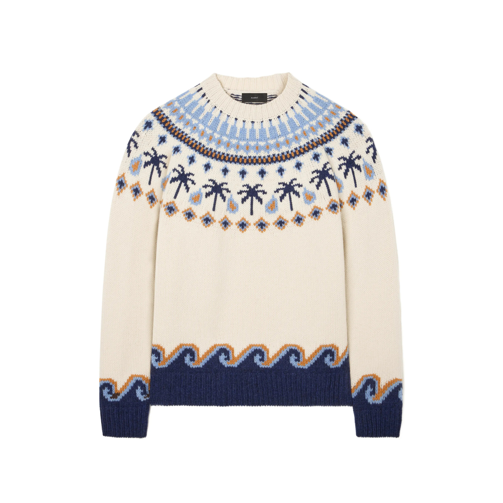 Alanui Jacquard-knit Fair Isle Sweater