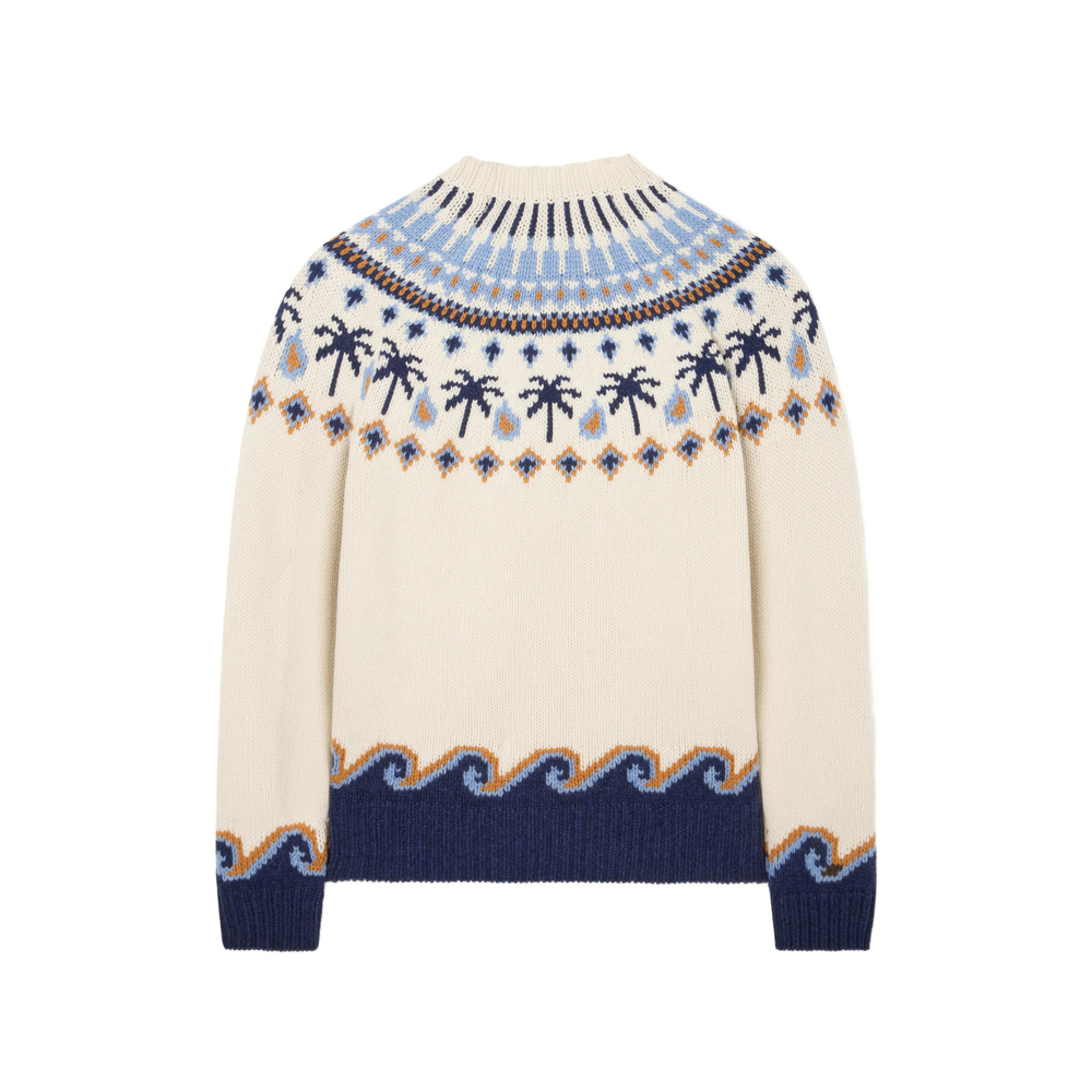 Jacquard-Knit Fair Isle Sweater