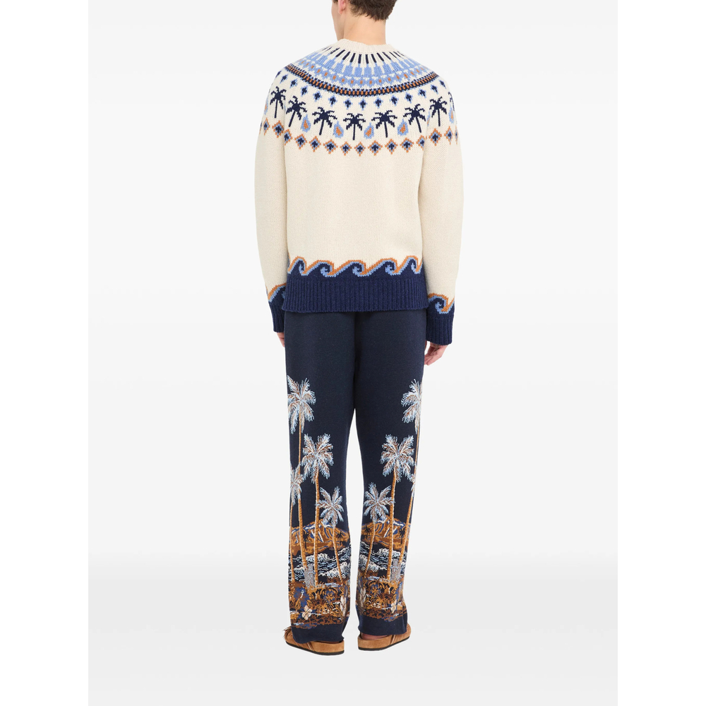Jacquard-Knit Fair Isle Sweater