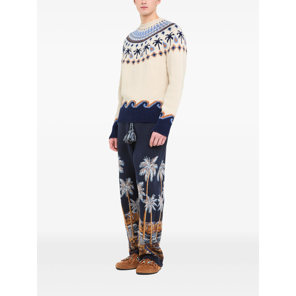 Jacquard-Knit Fair Isle Sweater
