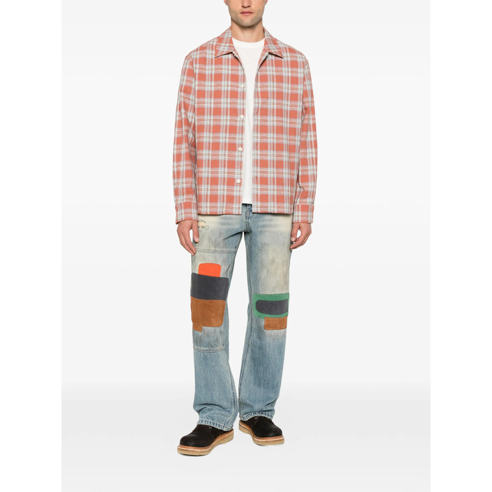 Patchwork Distressed Jeans
