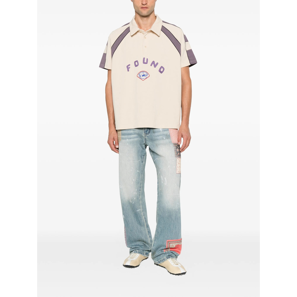 Patchwork Paint-Splatter Jeans