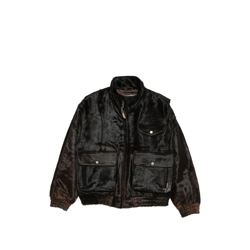 Found Calf-hair Panelled Jacket