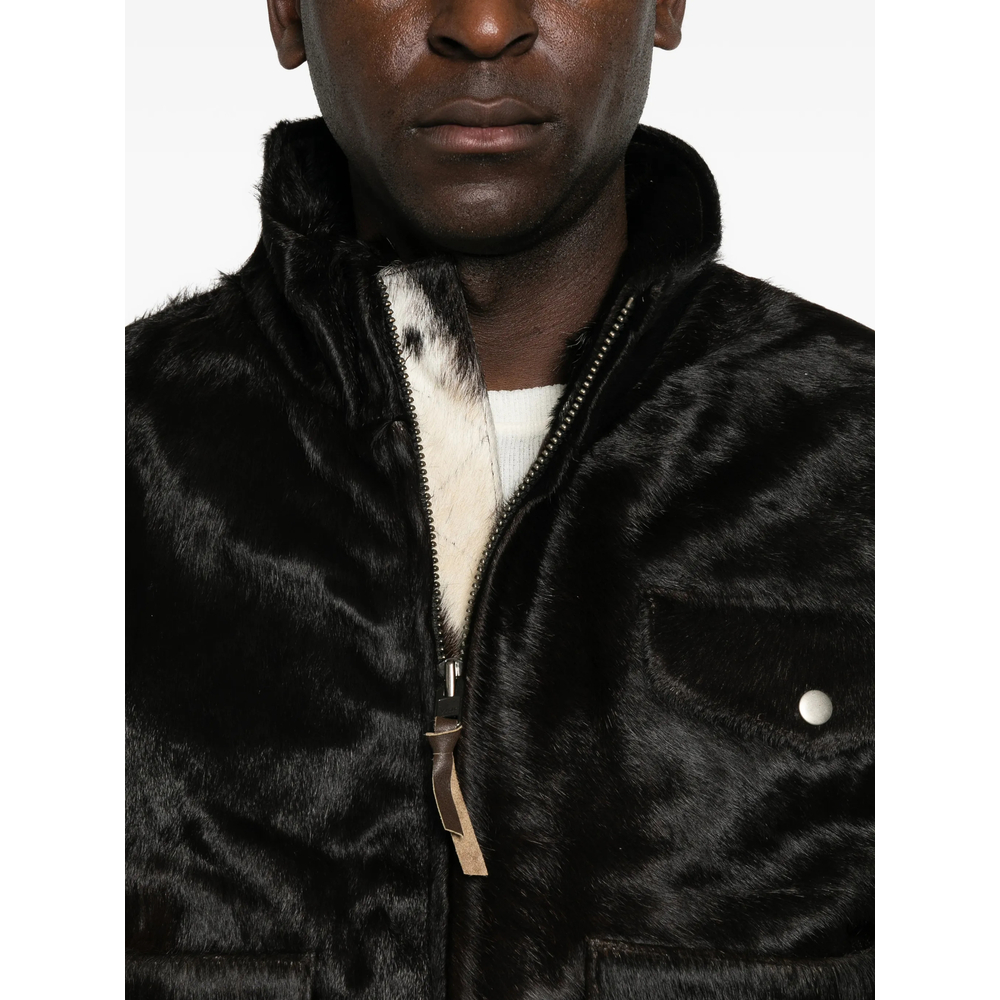 Calf-Hair Panelled Jacket