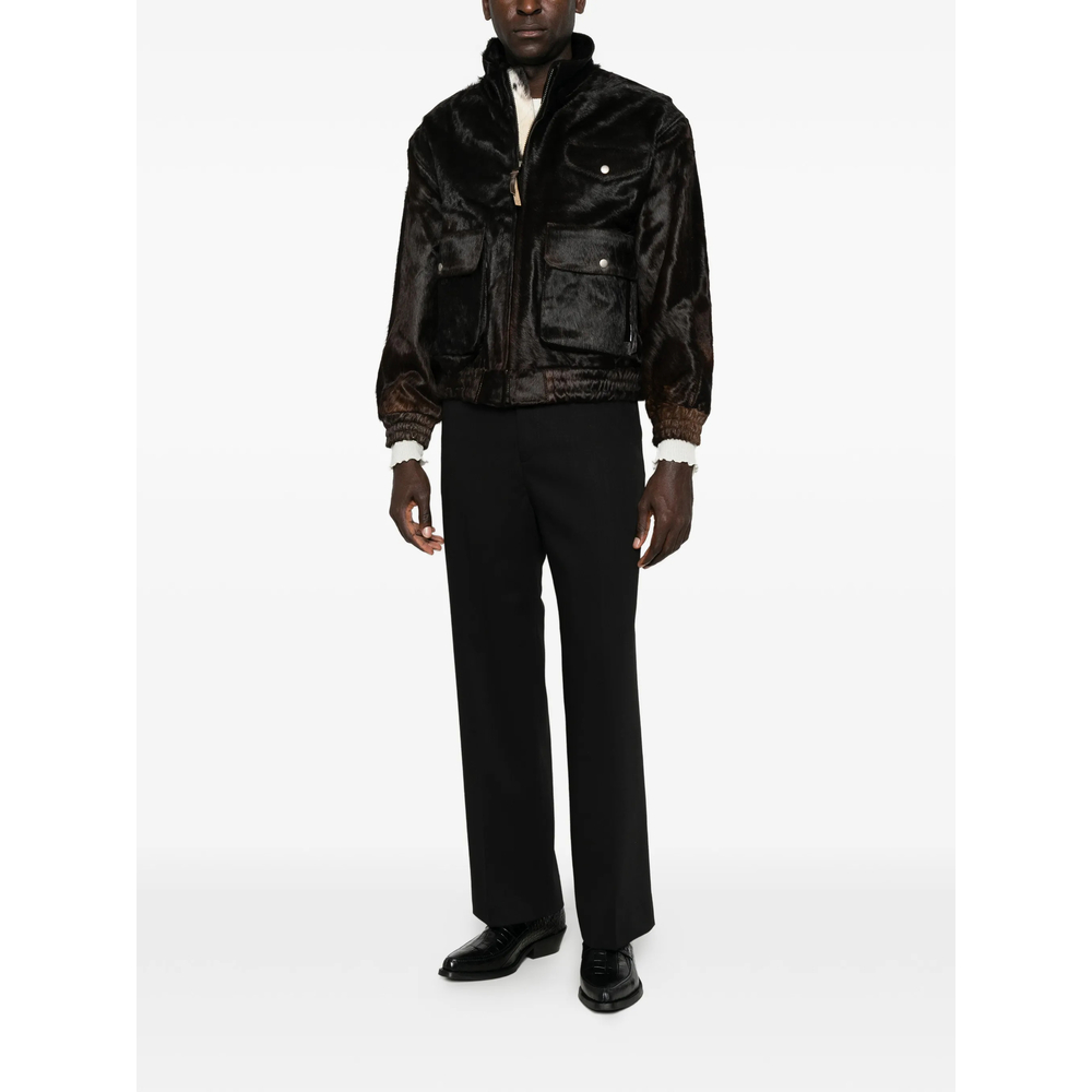 Calf-Hair Panelled Jacket
