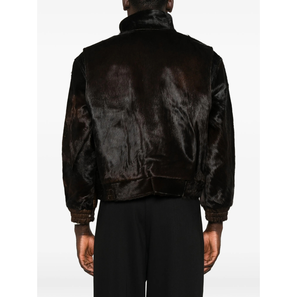 Calf-Hair Panelled Jacket