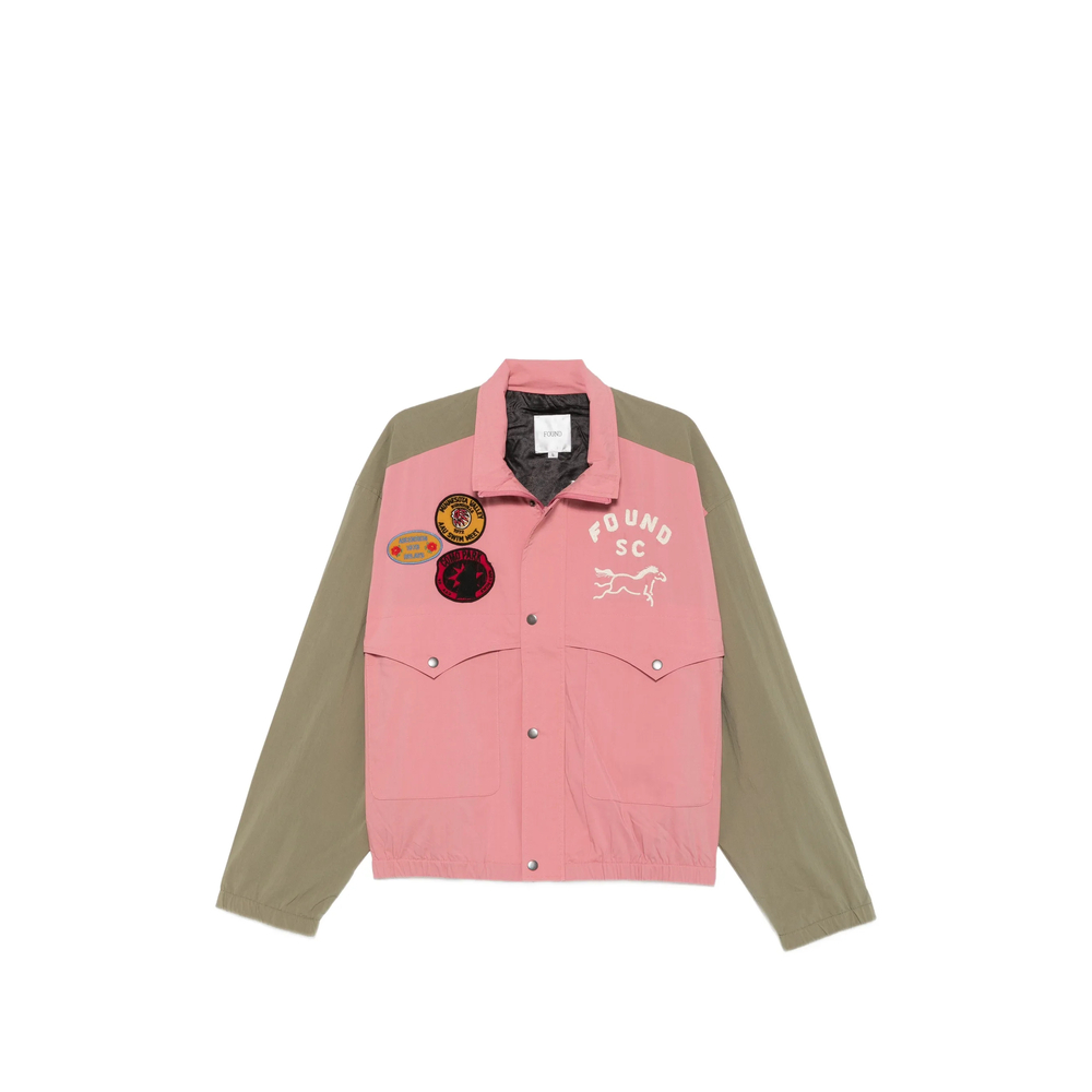 Patch-Detail Panelled Windbreaker