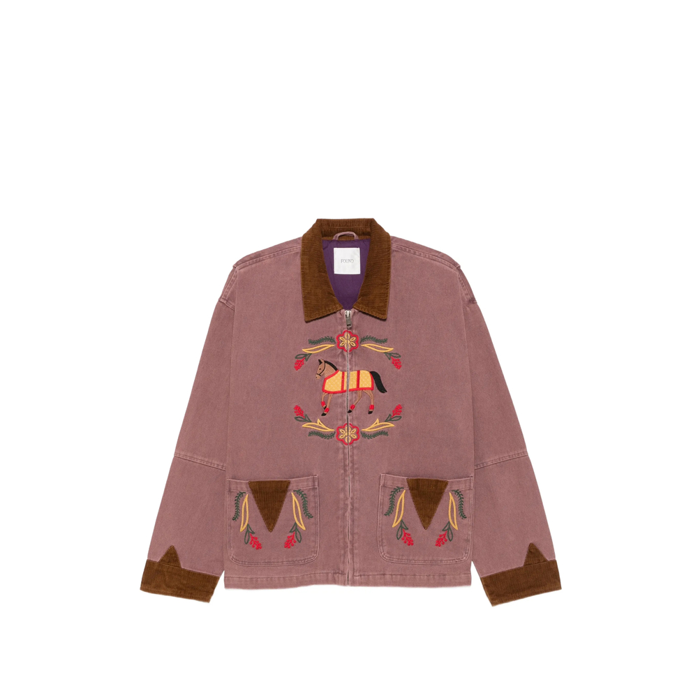 Embroidered-Detail Jacket