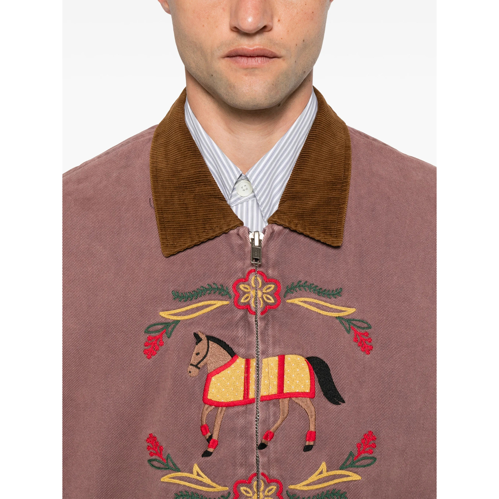 Embroidered-Detail Jacket
