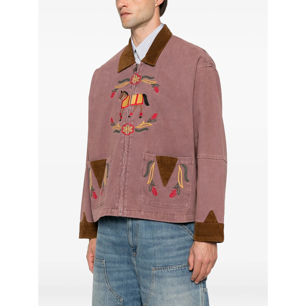 Embroidered-Detail Jacket