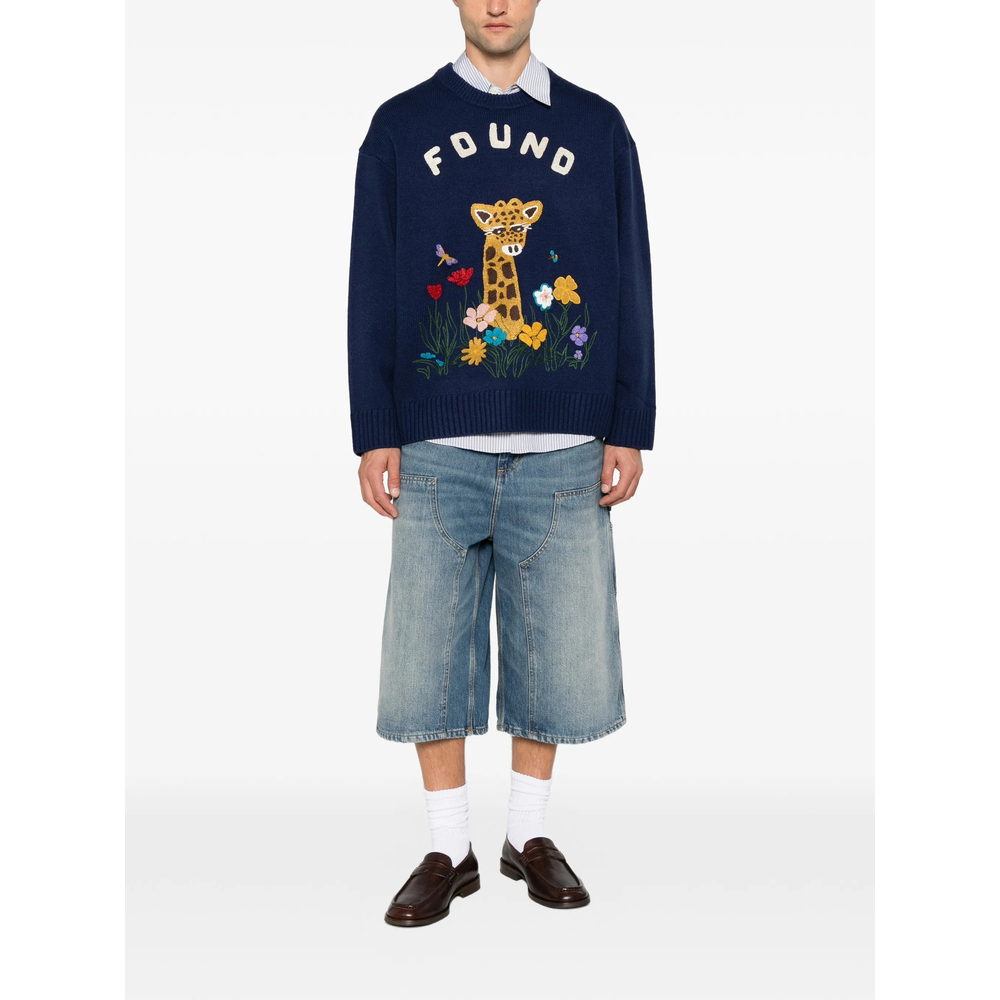 Wildlife Intarsia-Knit Sweater