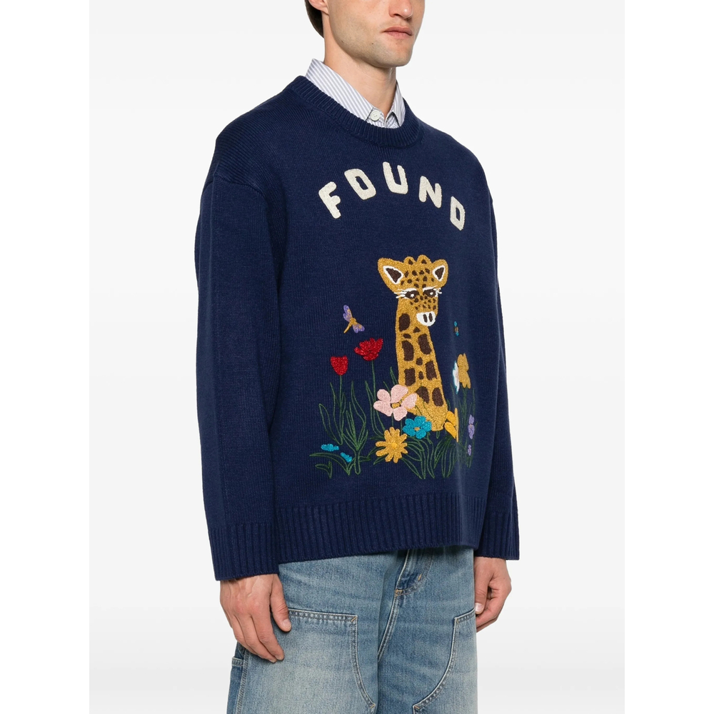 Wildlife Intarsia-Knit Sweater
