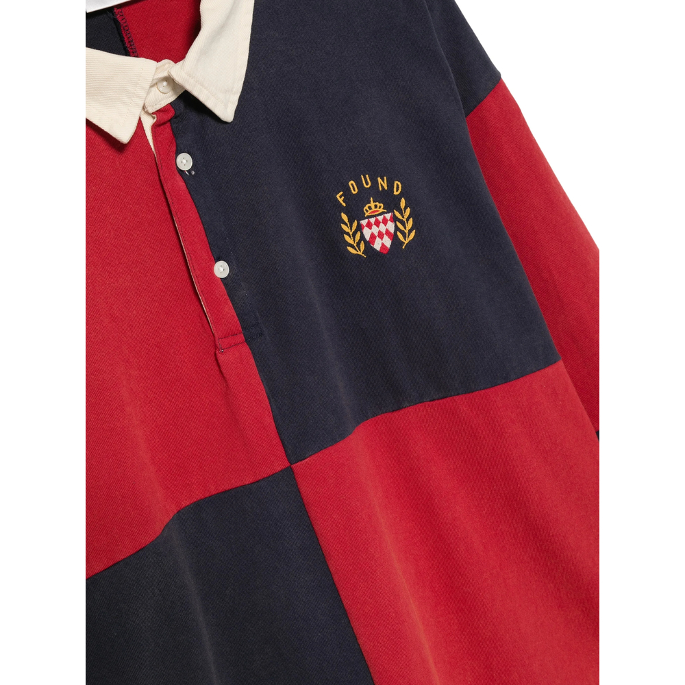 Crestfield Rugby Patchwork Long-Sleeve Polo Shirt