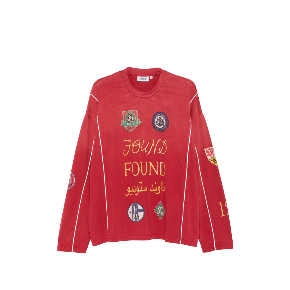 Patch-Detail Piped T-Shirt