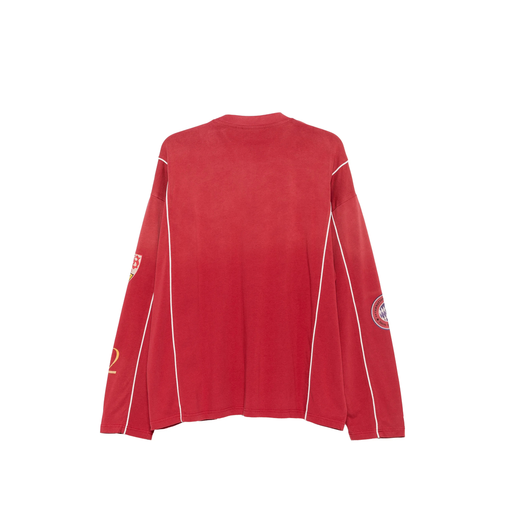 Patch-Detail Piped T-Shirt