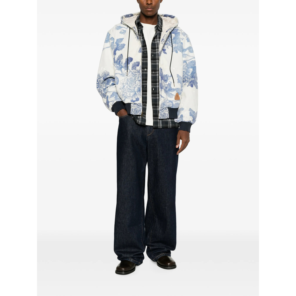 Floral-Print Hooded Jacket