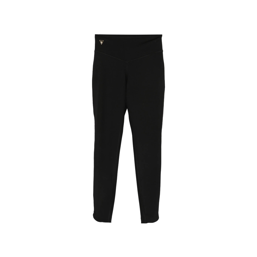Macron Logo-patch Performance Leggings In Black
