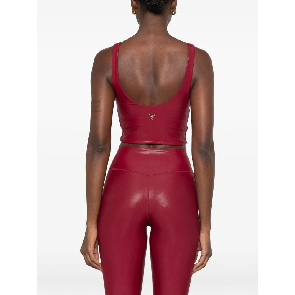 V-Neck Cropped Performance Top