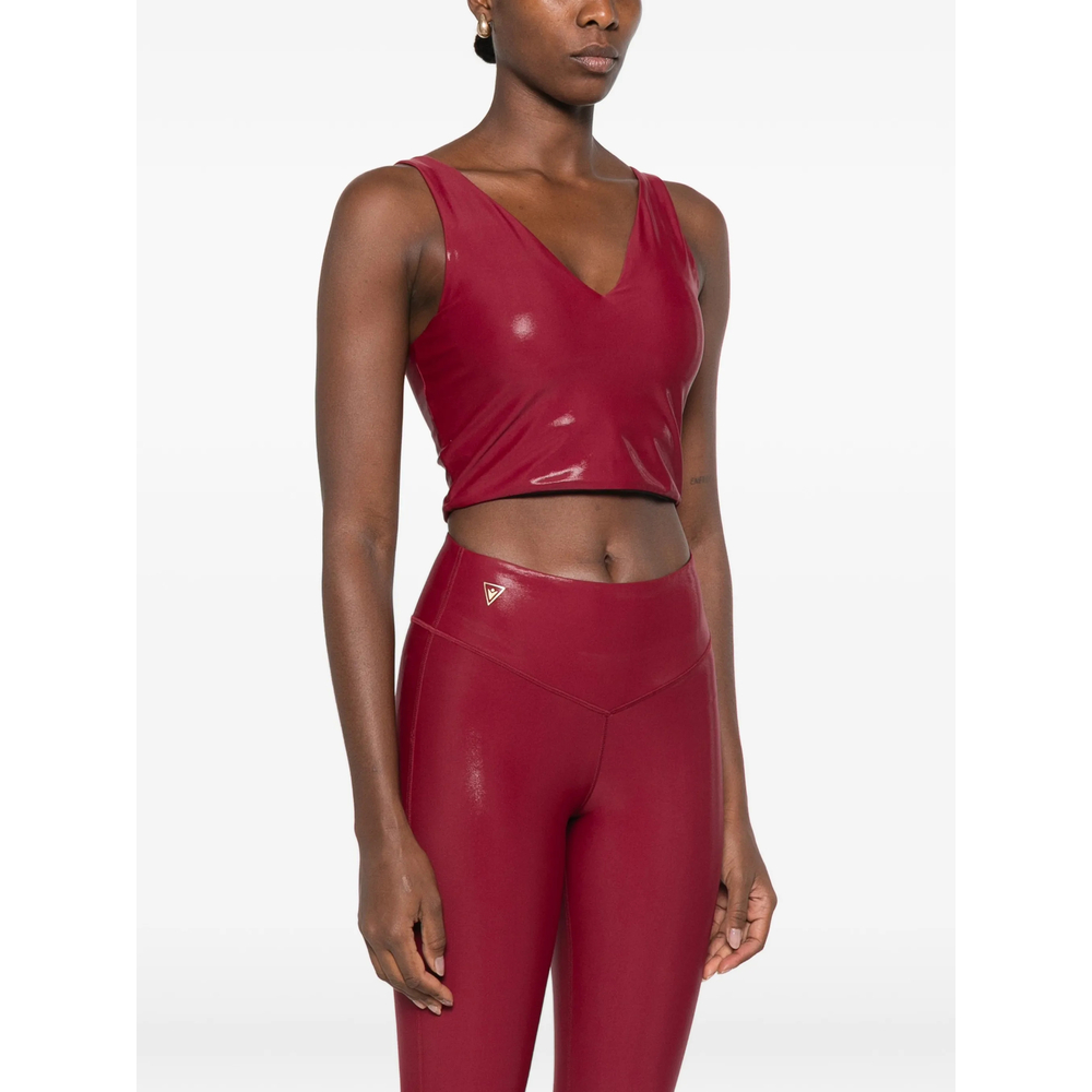 V-Neck Cropped Performance Top