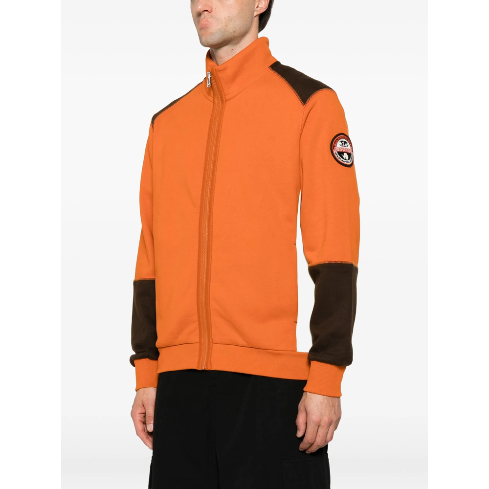 Archive Logo-Patch Zip-Up Sweatshirt