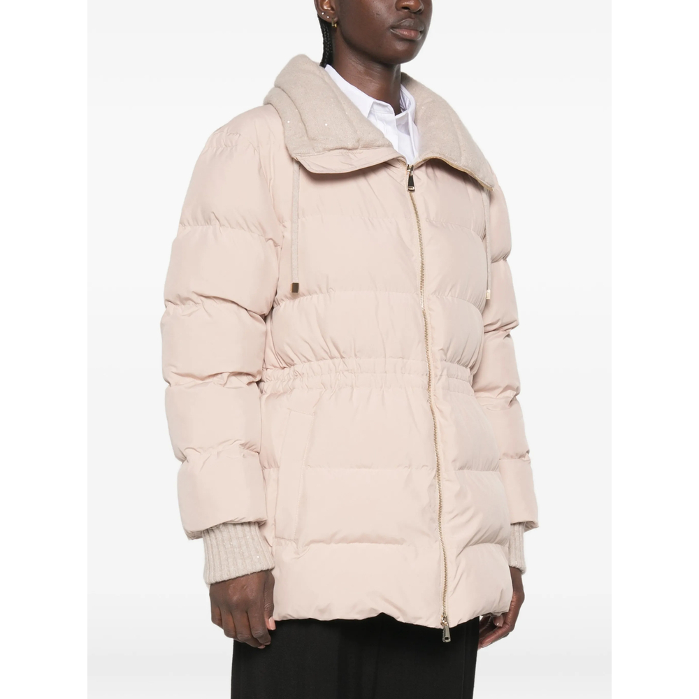 Padded Drawstring-Waist Jacket
