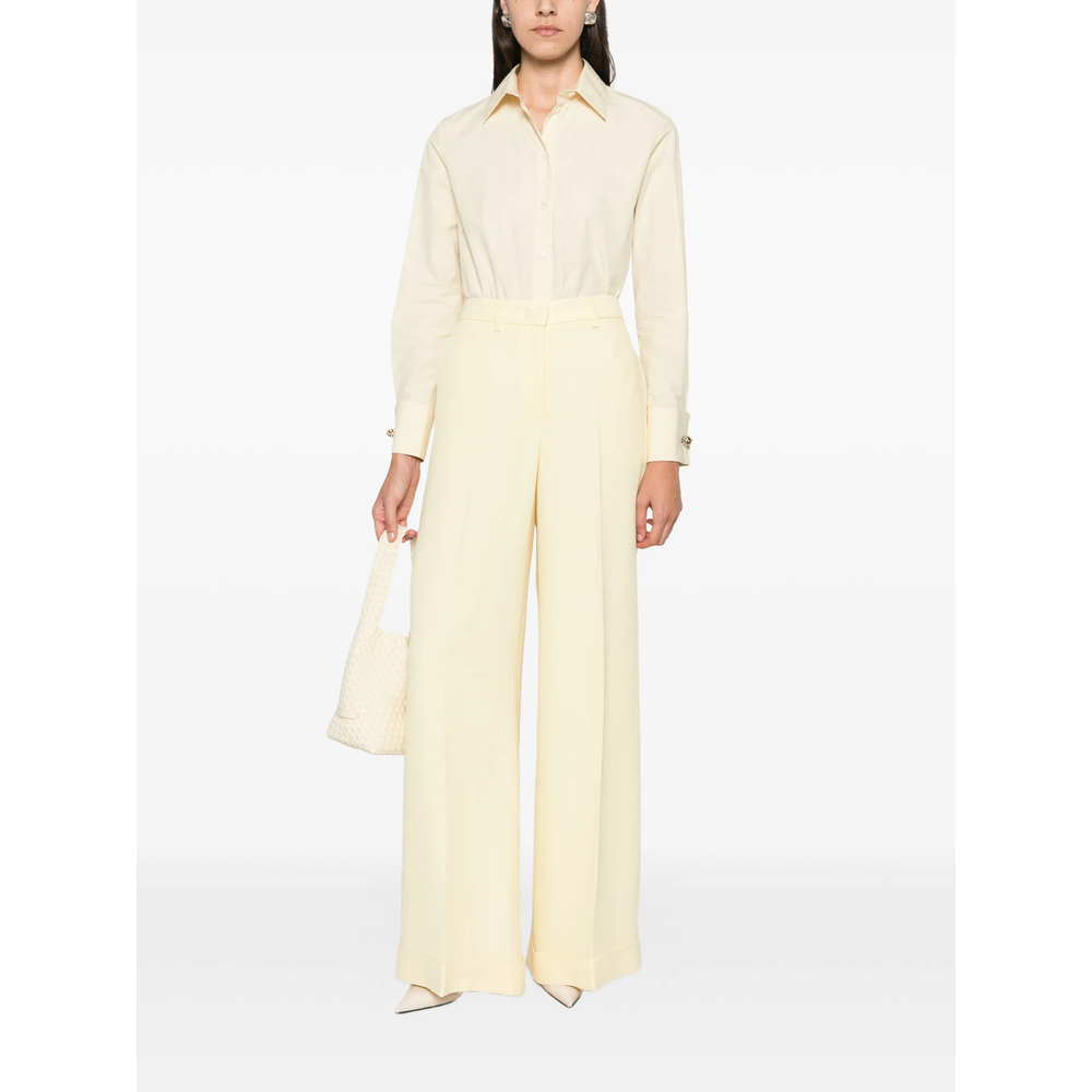 Embellished-Cuff Long-Sleeve Shirt