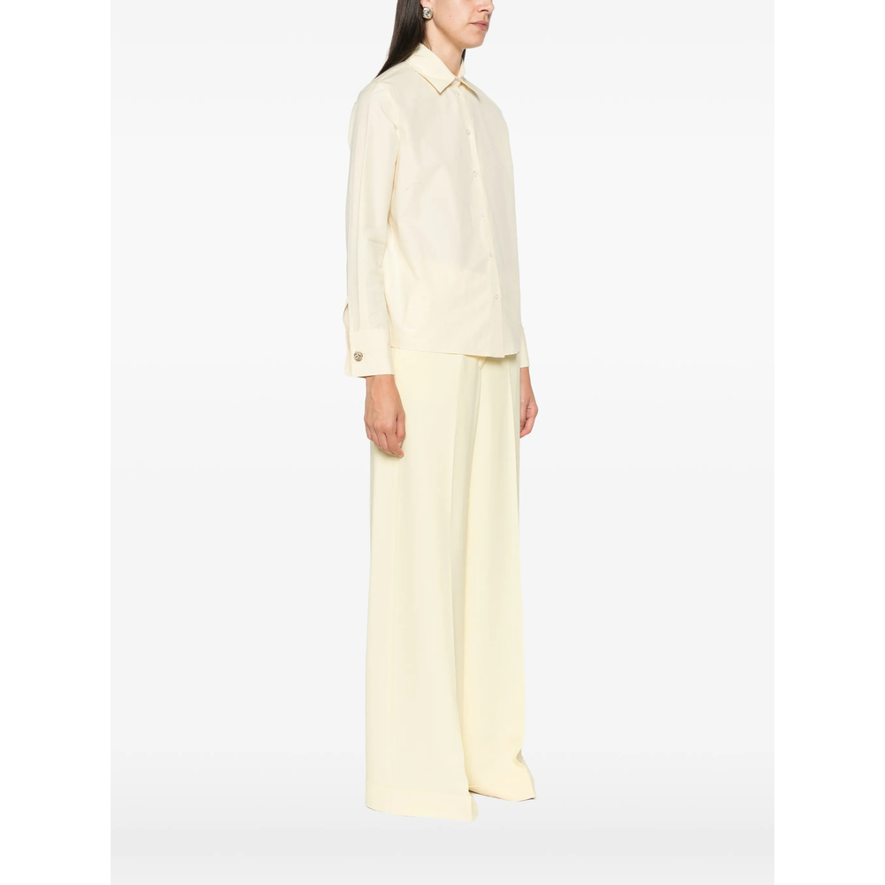 Embellished-Cuff Long-Sleeve Shirt