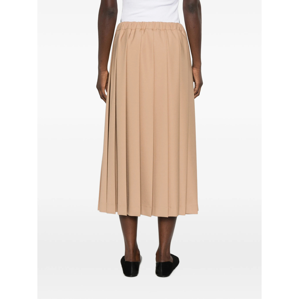 Pleated Drawstring Midi