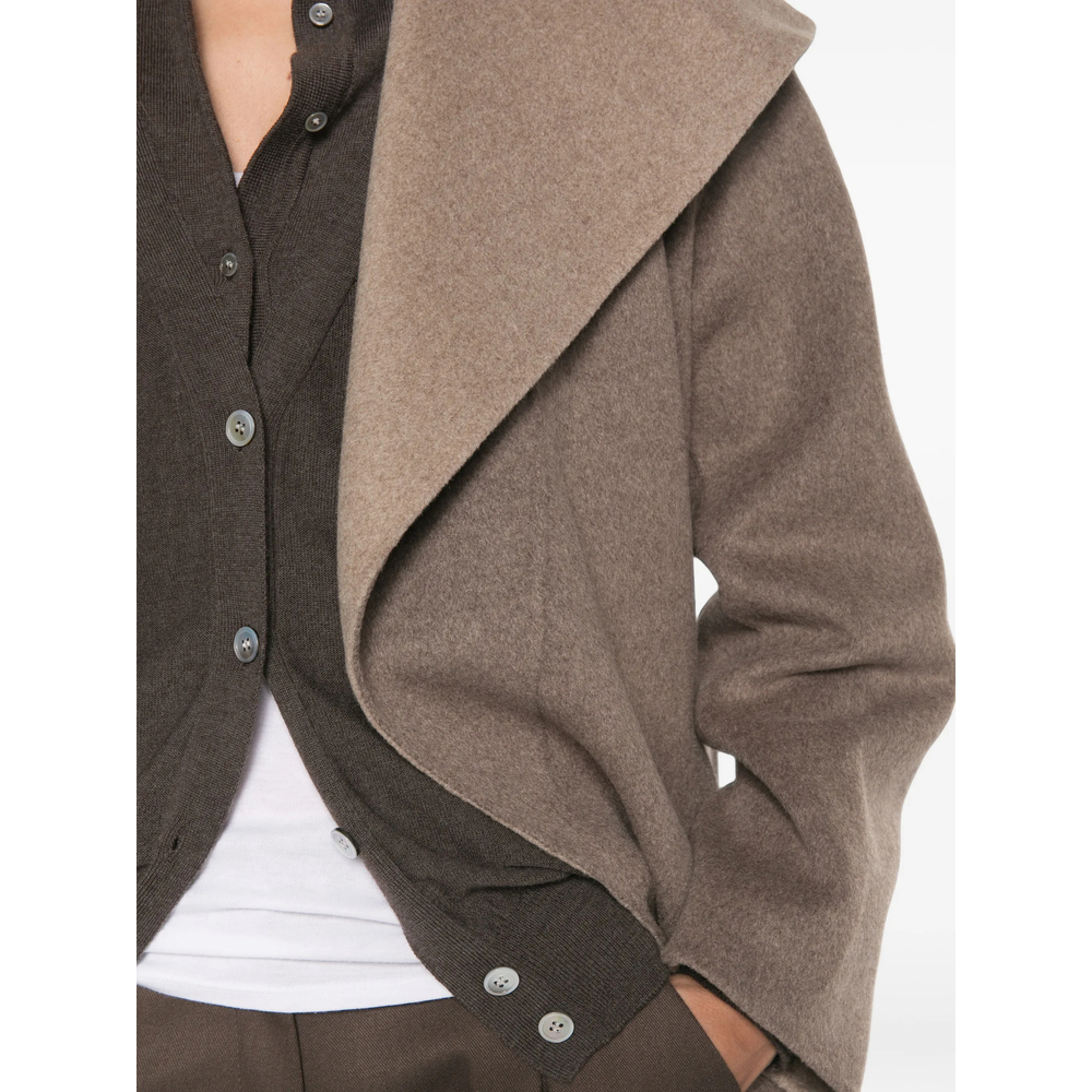 Belted Shawl-Collar Coat