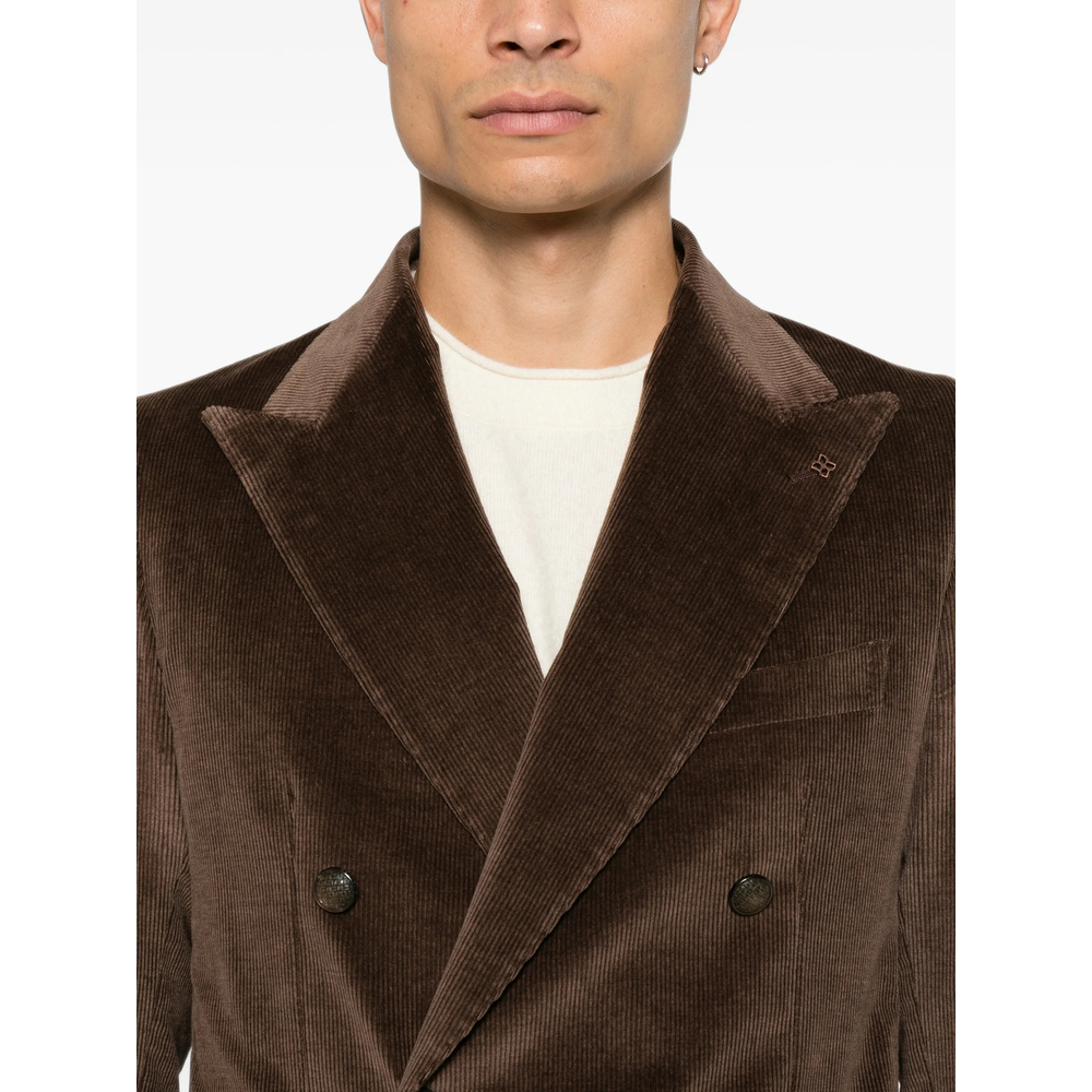 Double-Breasted Corduroy Jacket