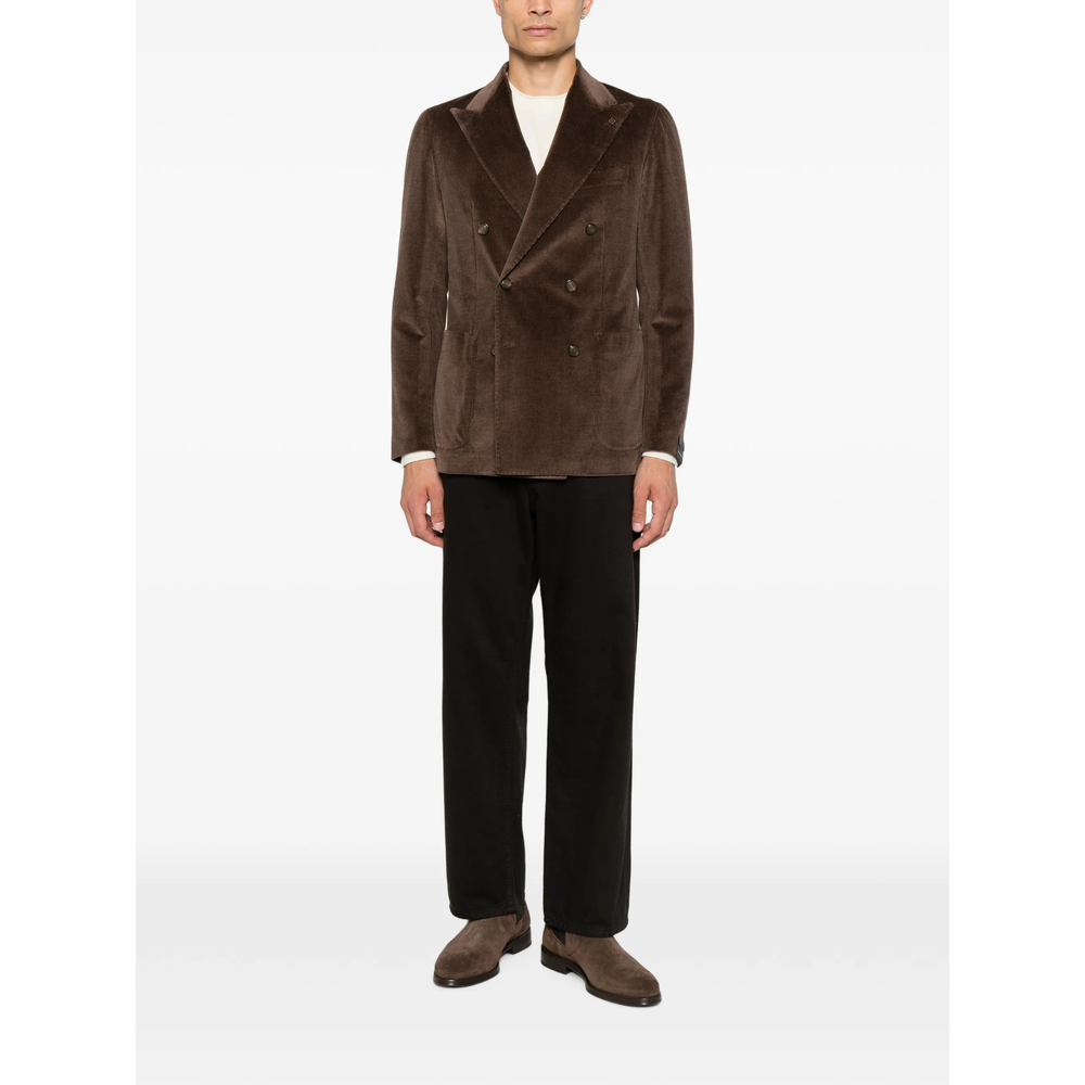 Double-Breasted Corduroy Jacket