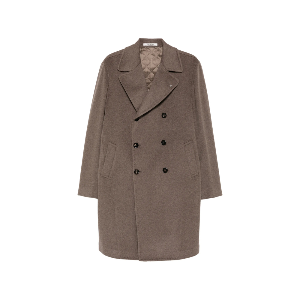 Notch-Lapel Double-Breasted Coat