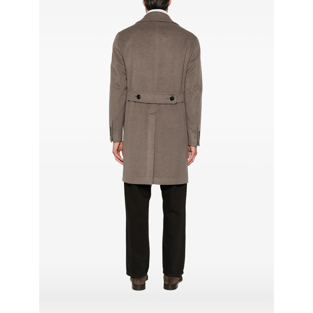 Notch-Lapel Double-Breasted Coat