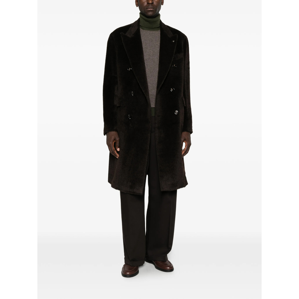 Double-Breasted Peak-Lapels Coat