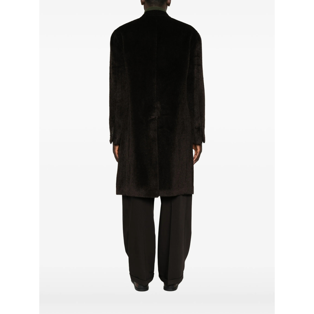 Double-Breasted Peak-Lapels Coat