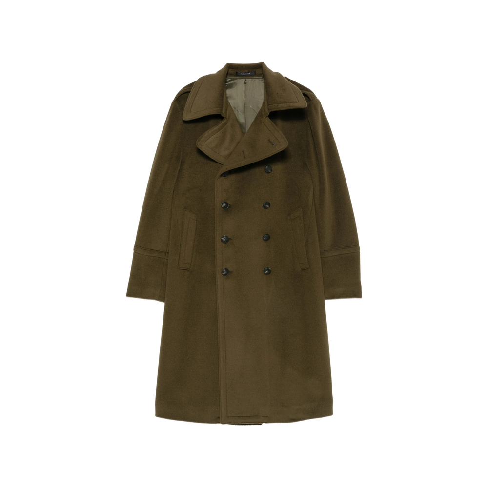 Double-Breasted Martingale Coat