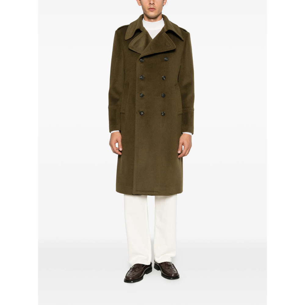 Double-Breasted Martingale Coat